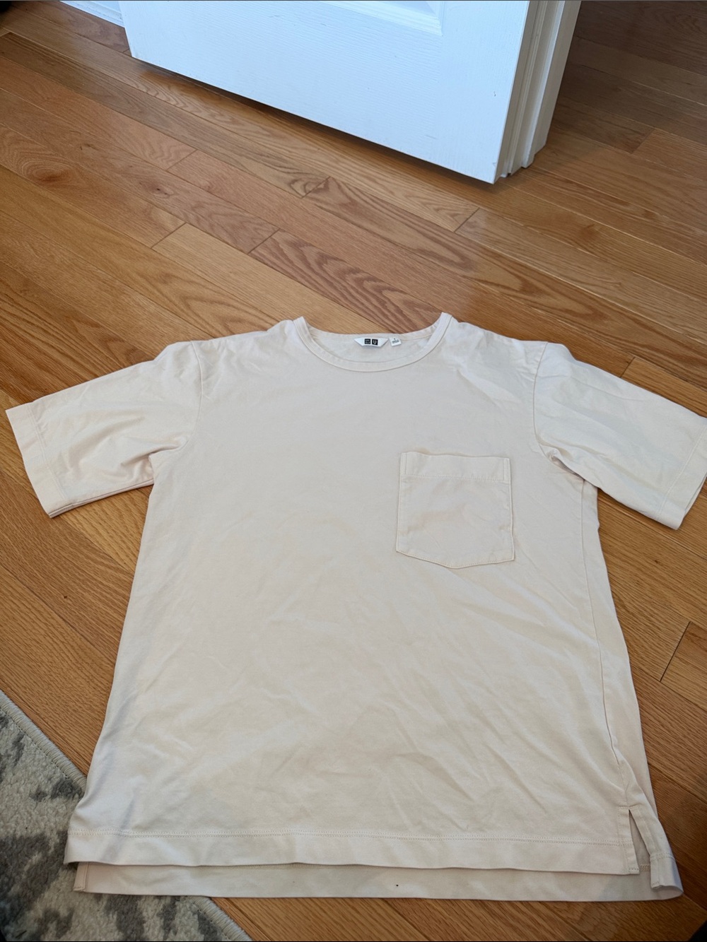 UniMen's Cream Pocket T‑Shirt - Minimal Short Sleeve